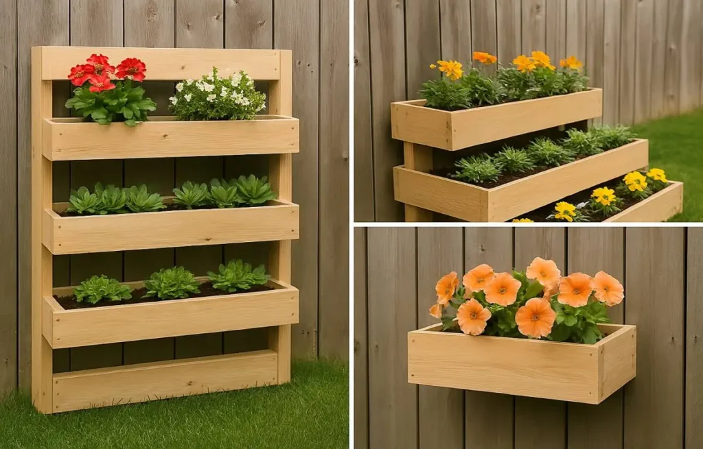 Easy Pallet Ideas for creative garden planters