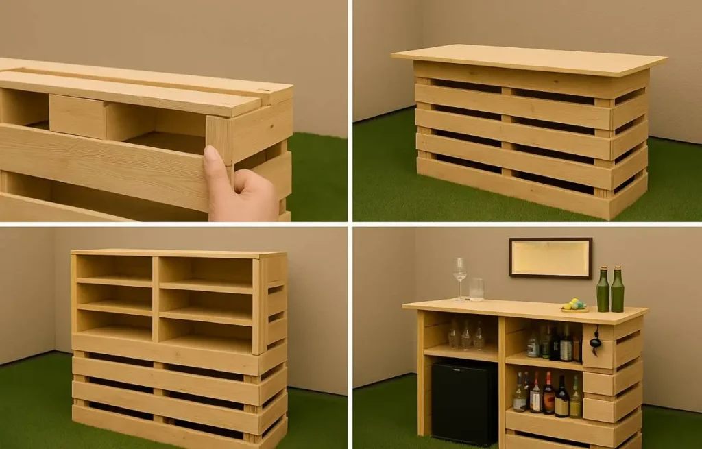 Easy Pallet Ideas for building stylish home bars