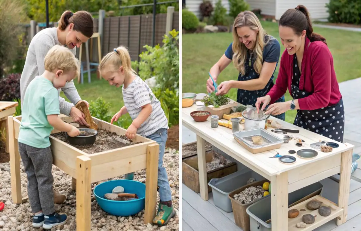 Family-friendly mud kitchen ideas for bonding