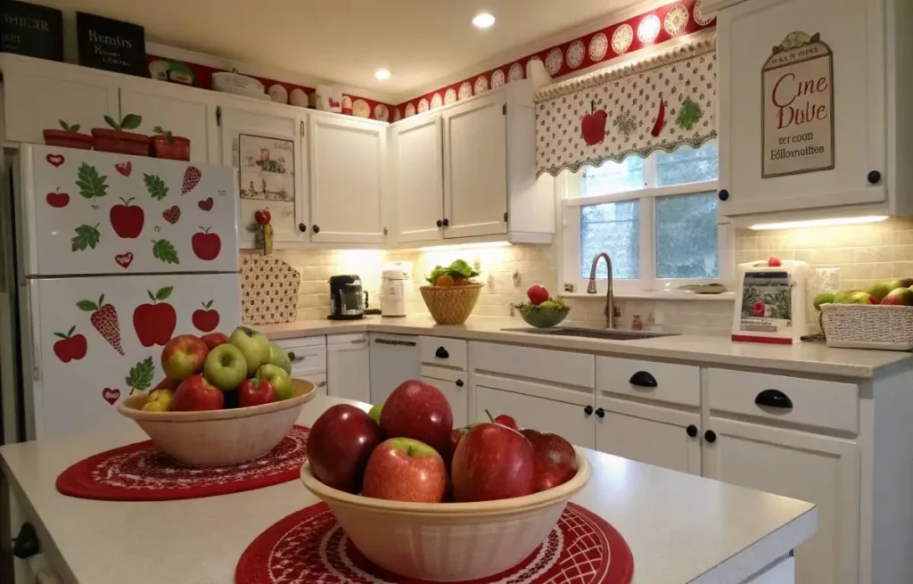 Final apple decor touches for kitchens