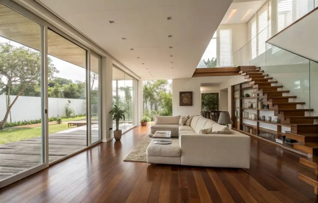 Understand the flow before you decorate a long living room